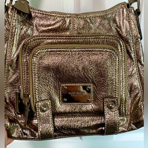 Nine West Gold Handbag - Picture 4 of 12